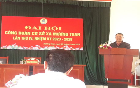 Đại hội công đoàn xã Mường Than lần thứ IV, nhiệm kỳ 2023-2028