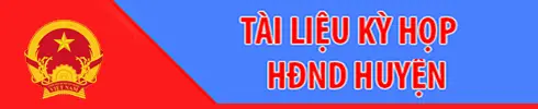 Tài liệu họp HĐND