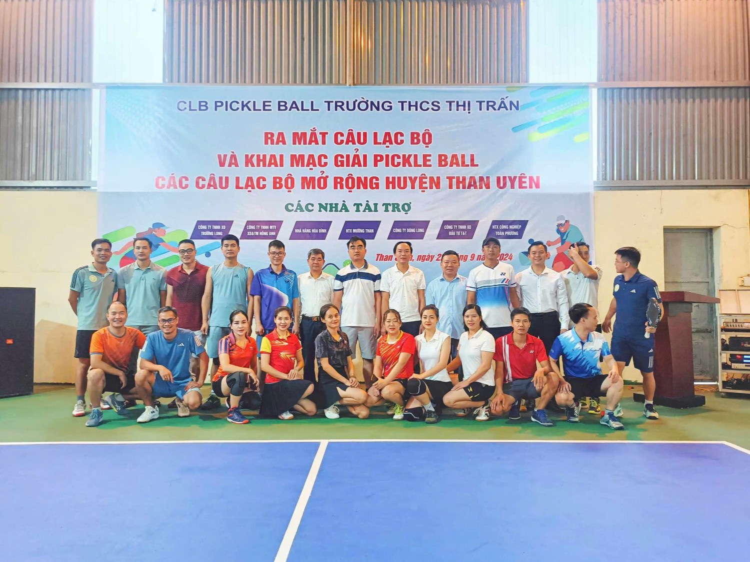 Lễ ra mắt câu lạc bộ và khai mạc giải Pickleball các câu lạc bộ mở rộng huyện Than Uyên